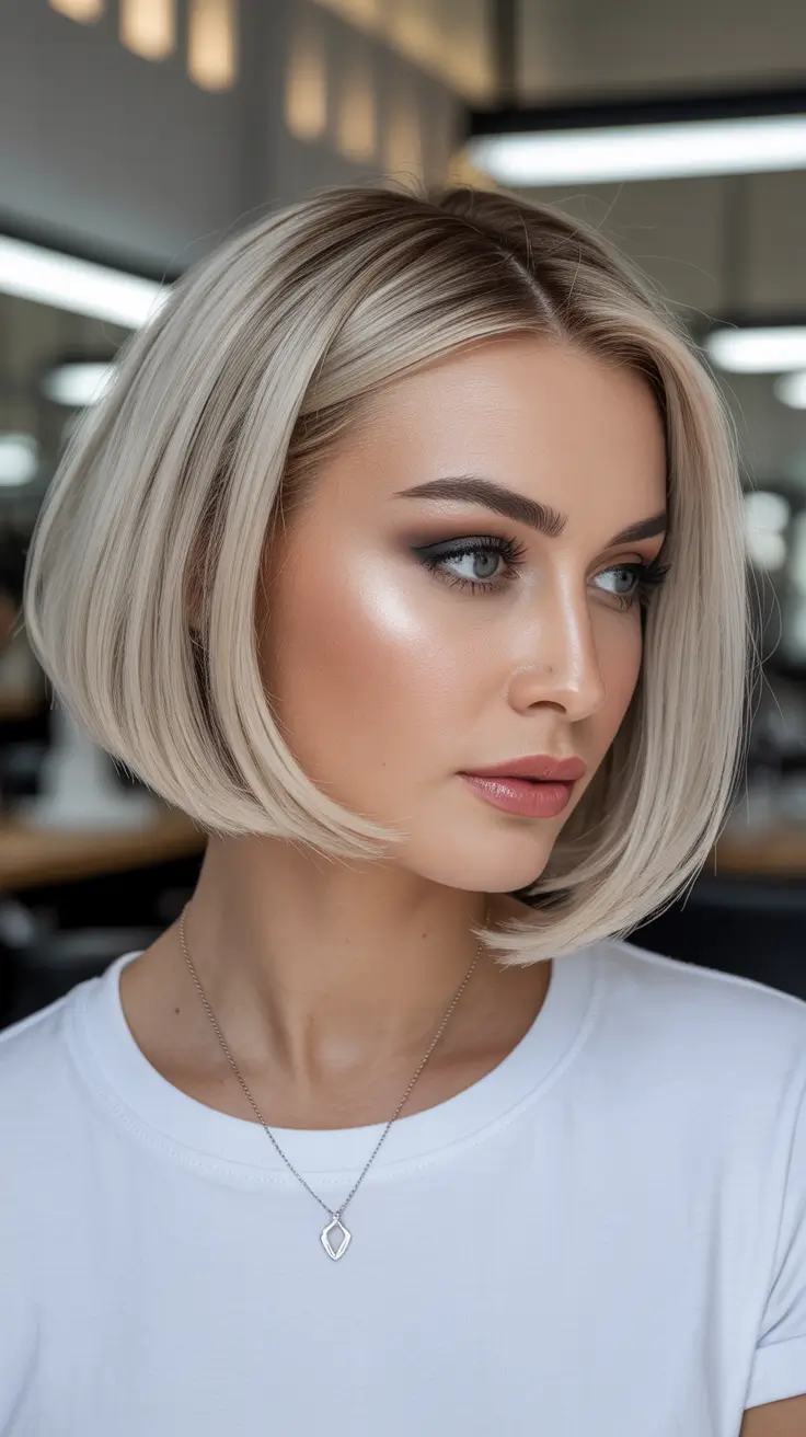 trendy Haircuts 2026 Blonde Short Bob