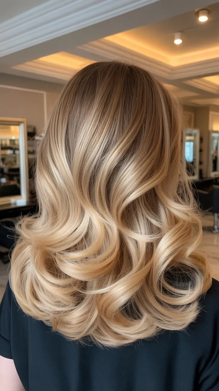 Trendy Haircuts 2026 Glossy Blonde Waves