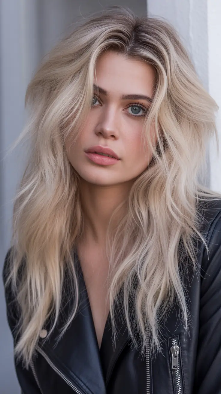 trendy Haircuts 2026 Effortless Rock Chic Blonde Layers