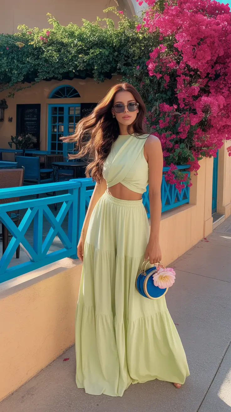 trendy outfits 2026 Mint Breeze Elegance
