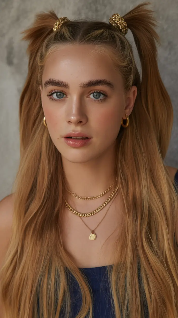 straight-hairstyle-2026-double-pigtails