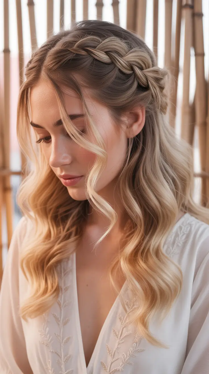 wedding hairstyle 2026 Boho Braided Romance