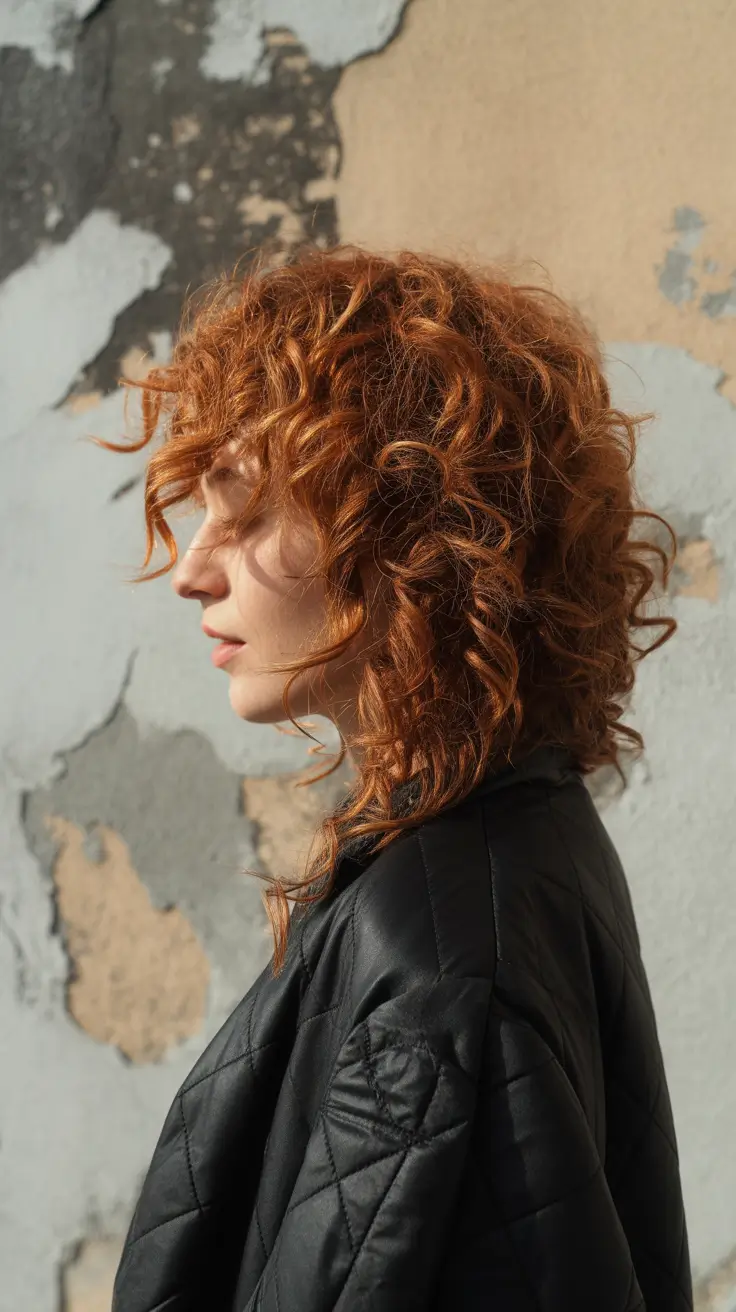 wolf haircut 2026 Copper Curls with City Spirit