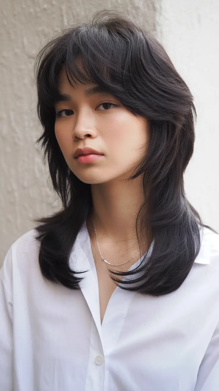 wolf haircut 2026 Modern Korean Wolf with Natural Volume