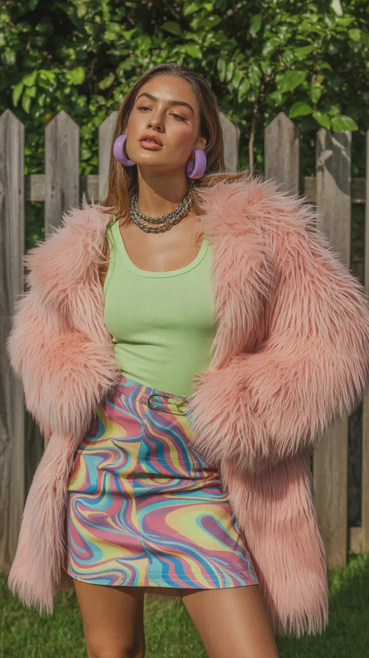 y2k outfits 2026 Electric Candy Revival