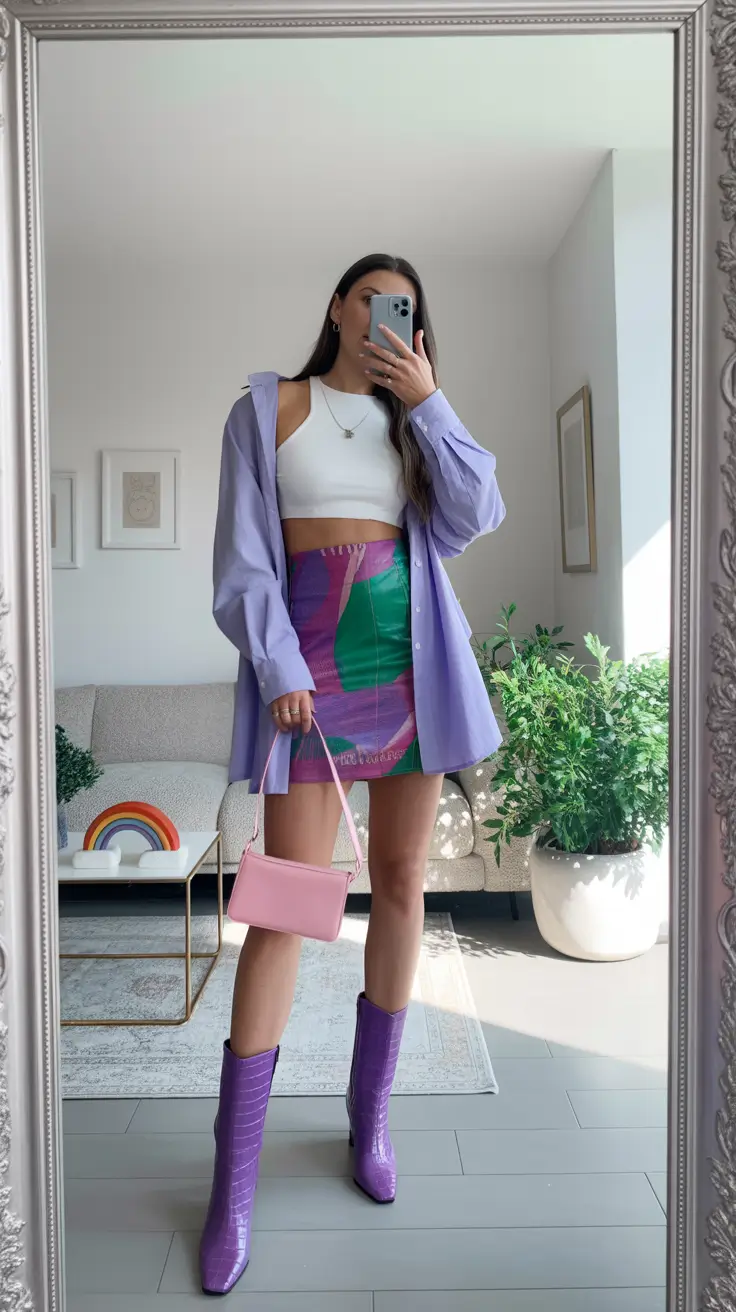 y2k outfits 2026 Pastel Street Muse