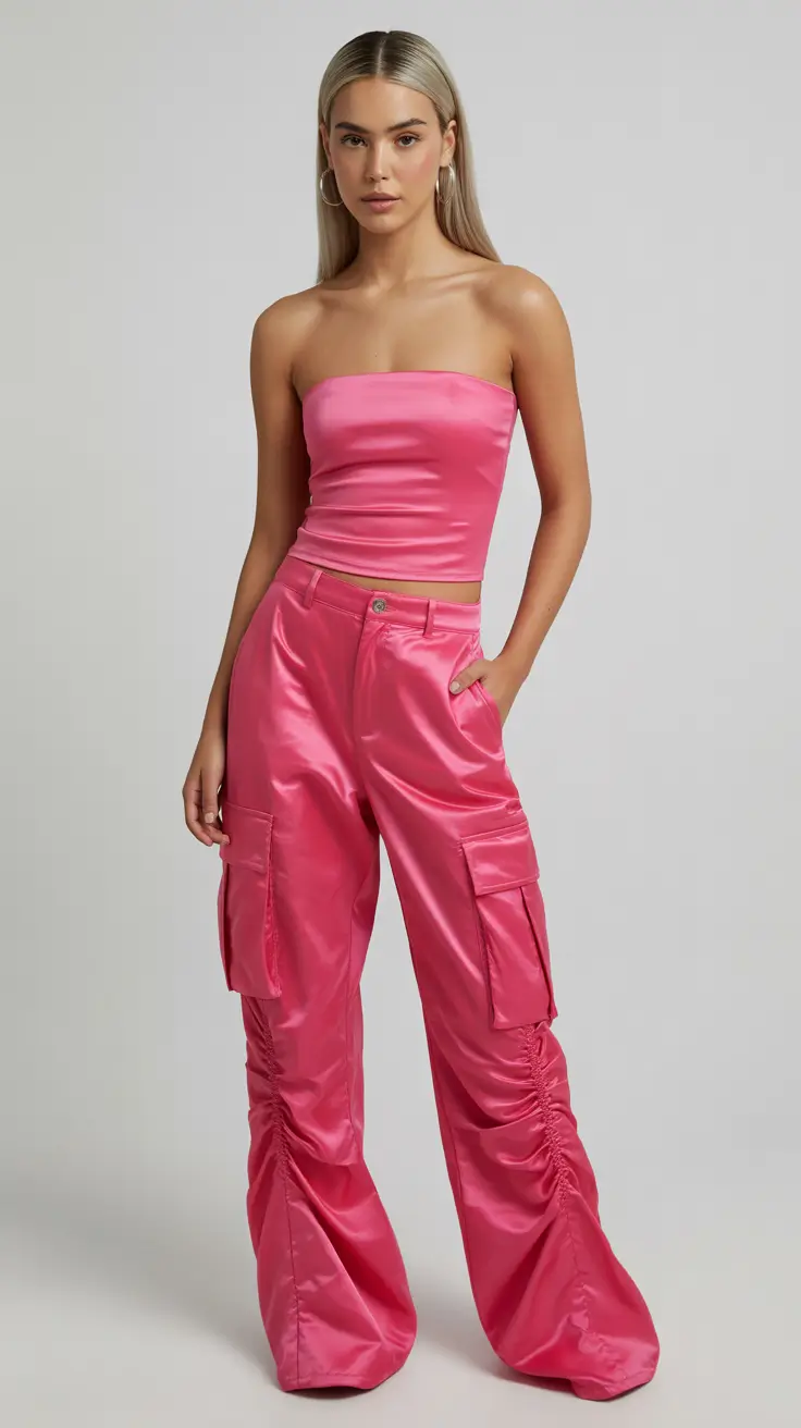 y2k outfits 2026 Barbiecore Utility